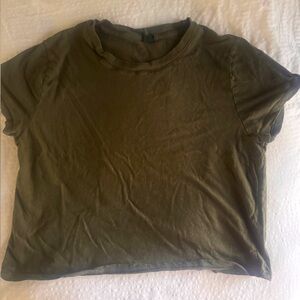 Olive Green Women's Top wild fable